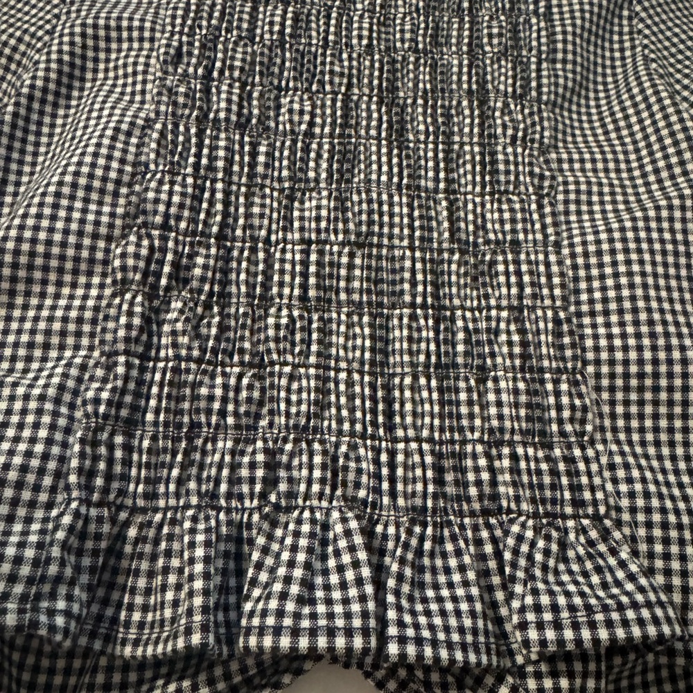 URBAN Romantics Black and White Checkered Crop Top